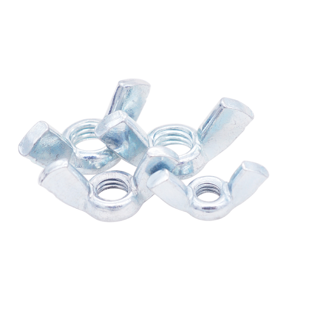 M4 M5 M6 Customized Stainless Steel Zinc Plated Galvanized Aluminum Rounded High Strength 304 Stainless Steel Wing Nut for Bolt