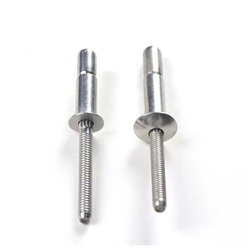 Open End 304 Stainless Steel Flat Round Countersunk Head Cup Type Draw Type Hippocampus Horizontal Stripe Shank Blind Pop Rivet