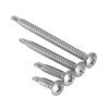 Stainless Steel 304 Furniture Phillips Cross Recess Phillips Round Head Self Drilling Screws for Building Renovation Metal Sheet