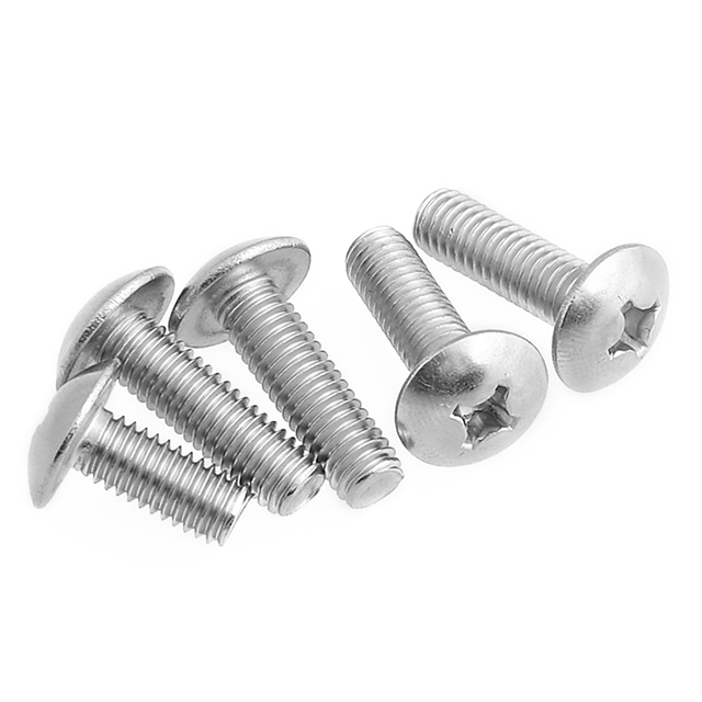 M3 M4 M5 M6 M8 M10 Stainless Steel Carbon Steel Cross Phillips Groove Flat Round Head Machine Screw for Industry Machine