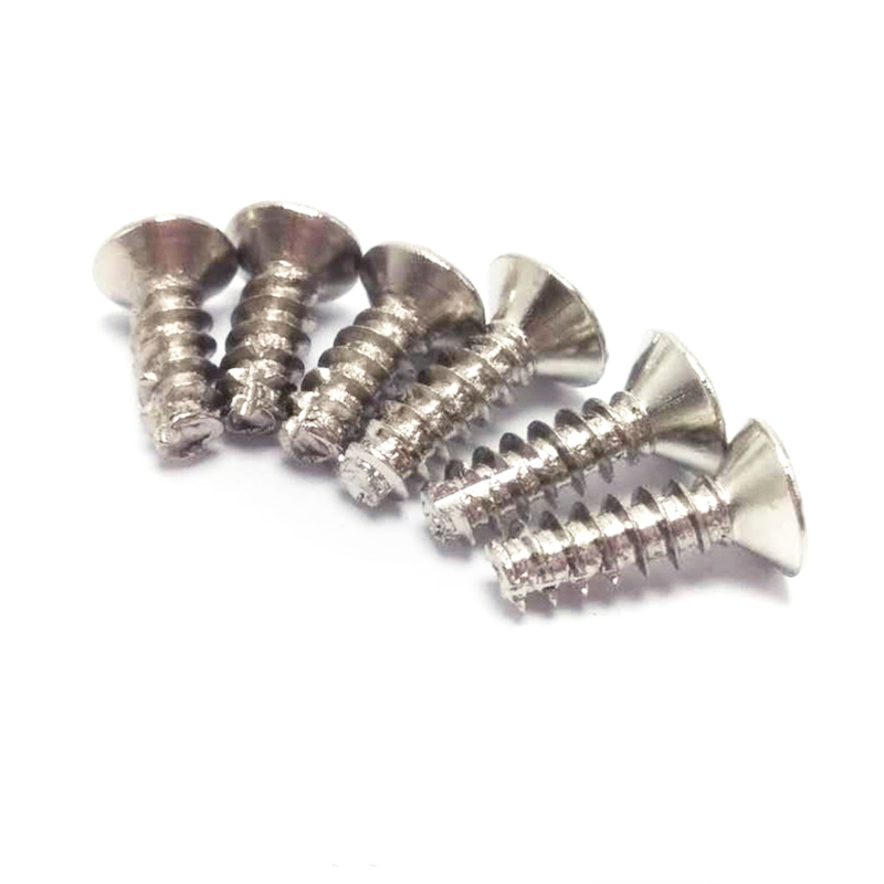 Steel Nickel-plated Flat-tailed Phillips Cross Recess Flat Countersunk Head Tail Cutting Self Tapping Screw For Plastic Asbestos Wood Metal Sheet