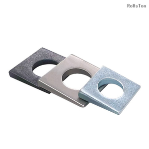 GB852 Zinc Plated Carbon Steel Square Taper Washers Bevel Conical Square Washer Stainless Steel Square Inclined Washers for I-beams