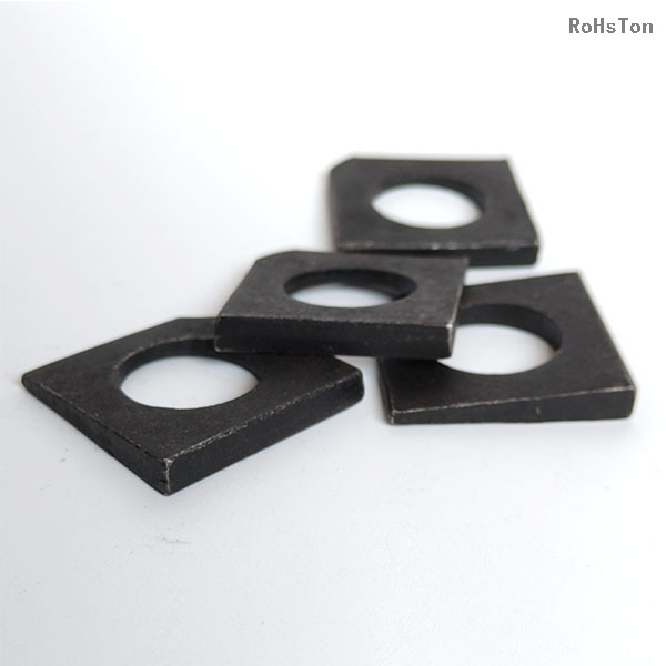 GB853 U-steel Accessories Stainless Steel Square Inclined Washers Zinc Plated Carbon Steel Square Taper Washer for Slot Section