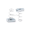 Zinc Plated Carbon Steel Spring Loaded T Nut Plain Stainless Steel 304 Channel Spring Clip Nut For C Profile Steel