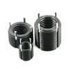 Stainless Steel 303Cu Keensert Zinc Plated Self Locking Threaded Insert Black Oxide Carbon Steel Key Locking Thread Insert for Thread Repair