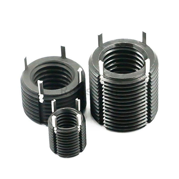 Stainless Steel 303Cu Keensert Zinc Plated Self Locking Threaded Insert Black Oxide Carbon Steel Key Locking Thread Insert for Thread Repair