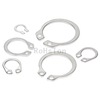 External Shaft Circlip DIN471 GB894 Black Oxide 65Mn Spring Steel C-type Retaining Ring Stainless Steel Elastic Snap Ring For Tractor Harvester Automotive