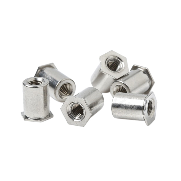 SO4 Stainless Steel 400 416 Through Hole Threaded Flat Hex Head Self Clinching Standoff For Sheet Metal