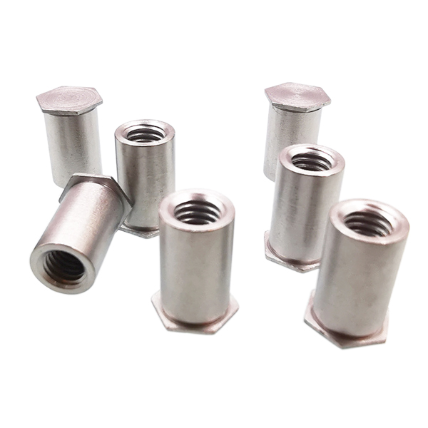 Inch Metric BSO4 Stainless Iron Blind Hex Flat Head Threaded Self Clinching Standoff For Sheet Metal