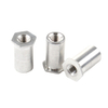 SOA Aluminum Through Hole Threaded Flat Hex Head Self Clinching Standoff For Sheet Metal