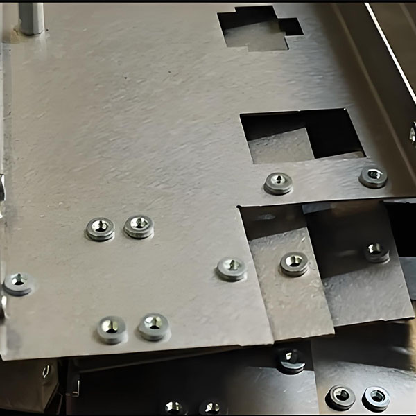 Application of press riveting machine in chassis cabinet