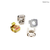 Zinc Plated Carbon Steel Square Shape Clamping Floating Captive Clip Nut Stainless Steel Cage Nut For Chassis Cabinet