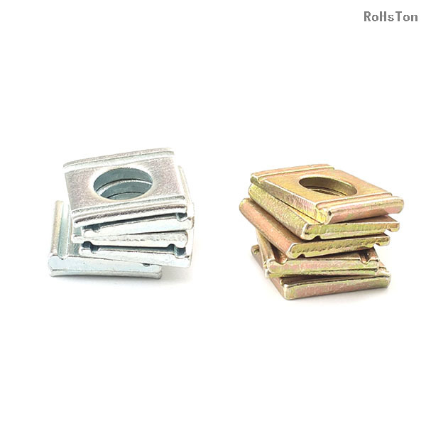 DIN434 Channel Steel Double Slot Square Taper Washer Zinc Plated Carbon Steel Double Groove Square Taper Washers for U-sections