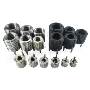 Stainless Steel 303Cu Keensert Zinc Plated Self Locking Threaded Insert Black Oxide Carbon Steel Key Locking Thread Insert for Thread Repair