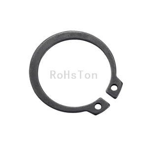 External Shaft Circlip DIN471 GB894 Black Oxide 65Mn Spring Steel C-type Retaining Ring Stainless Steel Elastic Snap Ring For Tractor Harvester Automotive