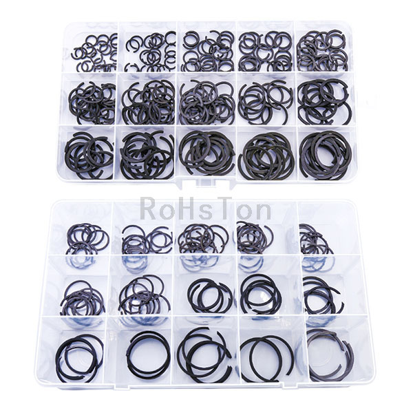DIN7993 GB895.1 Stainless Steel 304 Retaining Ring Circlips 65Mn Steel Engine Piston Ring Round Wire Snap Rings for Bore Hole