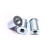 DSO Zinc Plated Carbon Steel Through Hole Serrated Knurled Head Threaded Self Clinching Standoff For Sheet Metal