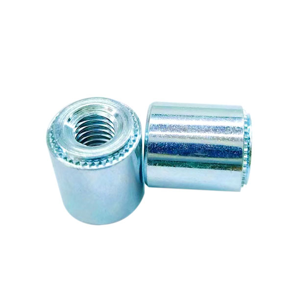 Carbon Steel Zinc Plated Sealed Flat Round Head Blind Self Clinching Nut Galvanized Cylindrical Waterproof Self Clinching Standoff For Sheet Metal