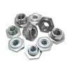 LKA M2 M2.5 M3 M4 M5 M6 M8 M10 M12 2# 4# 6# 8# 10# Aluminium Self-locking Pressure Riveting Nut Hex Rivet Lock Self Clinching Nuts for Sheet Metal Panel