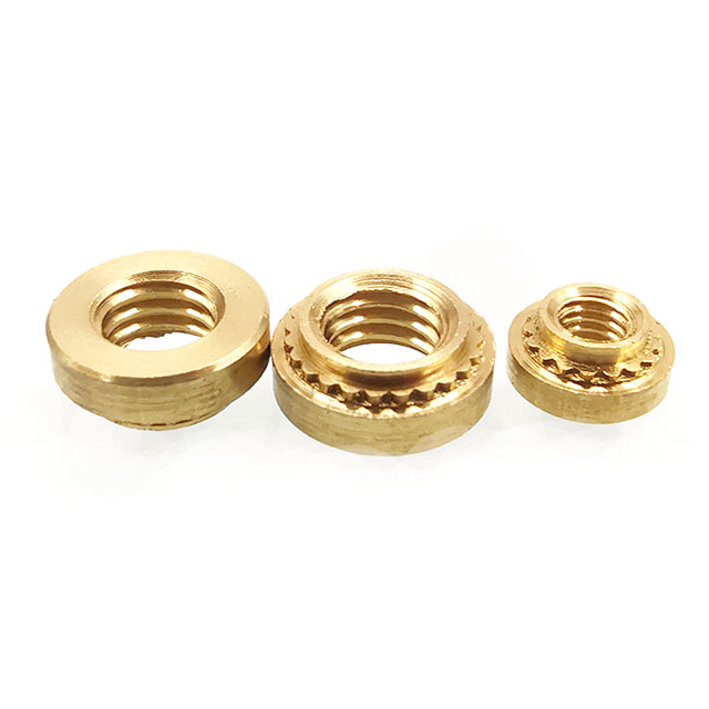 2# 4# 6# 8# 10# 1/4" M2 M2.5 M3 M3.5 M4 M5 M6 M8 M10 M12 Brass Press Fit Nut Self Clinching Nut For Auto Sheet Metal