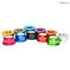 ISO7043 DIN6926 EN1663 GB6183 Standard Aluminium Self Locking Nut Colorful Anodized Aluminum Hexagon Flange Nylon Lock Nut Nyloc Nut With Flange