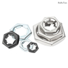 GB805 DIN7967 Plain Stainless Steel 304 Hexagon Tight Nut Black Oxide Anti-loosening Binding Nut Zinc Plated Carbon Steel Self-locking Counter Nut
