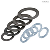 DIN9250 Zinc Plated 65Mn Steel Anti-loosening Knurled Disc Spring Lock Gasket Carbon Steel Black Oxide Self-locking Washers for Bolt