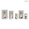 Profil en aluminium Nickel Plated Carbon Steel Slider Rouleau en t Écrou de l'emplacement Écroises élastiques en acier inoxydable 304 Spring chargés Boule T Écrou de l'emplacement