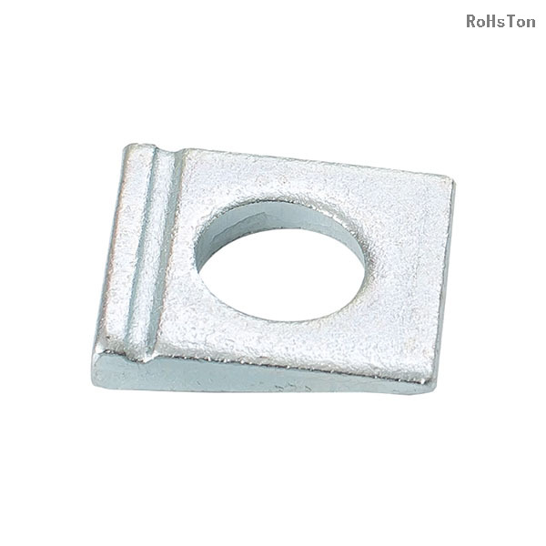DIN435 Zinc Plated Carbon Steel Hardened Beveled Washers Square Bevel Washer Slotted Square Taper Washers for I Sections