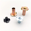 DIN1624 Stainless Steel 304 Four Jaw Nut Galvanized Steel 4-Pronged Insert Nut Zinc Plated Carbon Steel Four Claw Tee Nut For Wood Furniture