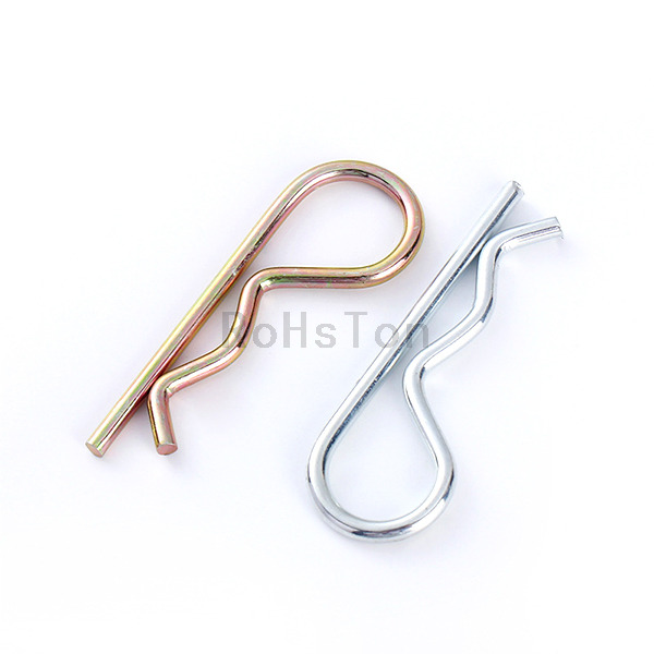 GB4329 ISO7072 DIN11024 Zinc Plated Carbon Steel Split Cotter Pin 304 Stainless Steel B Type R Type Spring Cotter Pin