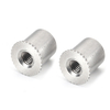 DSOS Plain Stainless Steel Through Hole Serrated Knurled Head Threaded Self Clinching Standoff For Sheet Metal