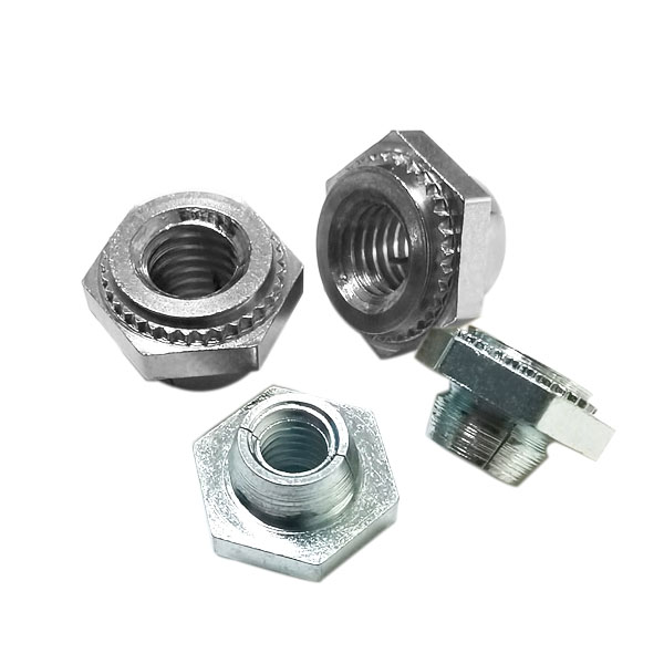 LKA M2 M2.5 M3 M4 M5 M6 M8 M10 M12 2# 4# 6# 8# 10# Aluminium Self-locking Pressure Riveting Nut Hex Rivet Lock Self Clinching Nuts for Sheet Metal Panel