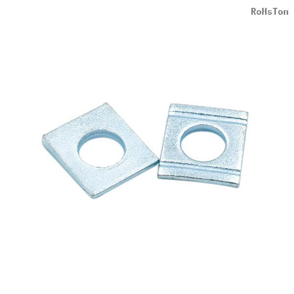 DIN434 Channel Steel Double Slot Square Taper Washer Zinc Plated Carbon Steel Double Groove Square Taper Washers for U-sections
