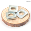 DIN435 Zinc Plated Carbon Steel Hardened Beveled Washers Square Bevel Washer Slotted Square Taper Washers for I Sections