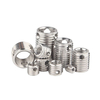 Type 307 308 Tapping Insert Zinc Plated Carbon Steel Tap-Lok Inserts Stainless Steel 304 Three Hole Self Tapping Thread Insert