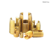 Zinc Plated Carbon Steel Locking Ensat Threaded Insert Bushing Stainless Steel 304 Slotted Self Tapping Thread Inserts for Thread Repair