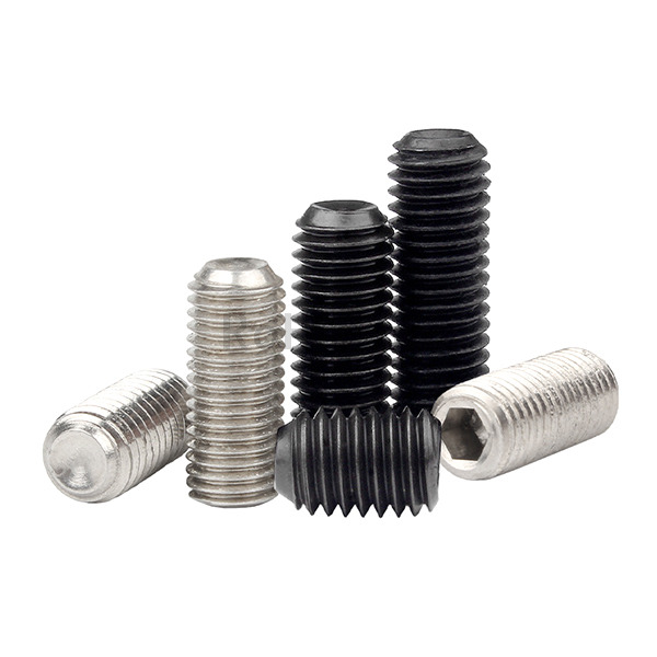 Stainless Steel 304 Spring-loaded Plunger Concave Ball Taper Cylindrical Flat End Set Screw Hex Drive Balck Oxide Carbon Steel Point Grub Set Screw