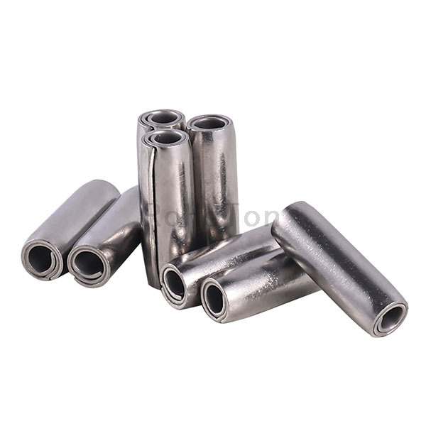 DIN7343 ISO8750 GB879.4 Standard Stainless Steel SUS304 Coiled Spring Pin Factory Supply Heavy Duty 65Mn Steel Rolled Elastic Pins