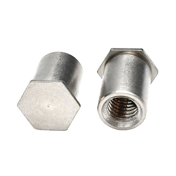 Inch Metric BSOS Stainless Steel 304 Blind Hex Flat Head Threaded Self Clinching Standoff