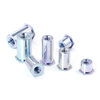 Through Hole Half All Threaded Zinc Plated Carbon Steel Hex Flat Head Self Clinching Standoffs