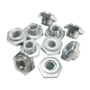 LKA M2 M2.5 M3 M4 M5 M6 M8 M10 M12 2# 4# 6# 8# 10# Aluminium Self-locking Pressure Riveting Nut Hex Rivet Lock Self Clinching Nuts for Sheet Metal Panel