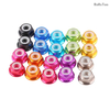 ISO7043 DIN6926 EN1663 GB6183 Standard Aluminium Self Locking Nut Colorful Anodized Aluminum Hexagon Flange Nylon Lock Nut Nyloc Nut With Flange