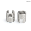Zinc Plated Carbon Steel Locking Ensat Threaded Insert Bushing Stainless Steel 304 Slotted Self Tapping Thread Inserts for Thread Repair