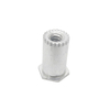 SOAG Aluminum Hex Head Annular Serrated End Through Hole Threaded Grounding Standoff Self Clinching Standoff For Sheet Metal