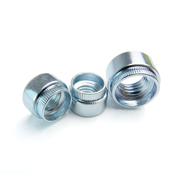 4# 6# 8# 10# 1/4" 5/16" M3 M3.5 M4 M5 M6 M8 M10 M12 Z Zinc Plated Cylindrical Flare In Nut Galvanized Self Clinching Nut Carbon Steel Rose Riveting Nut For Sheet Metal