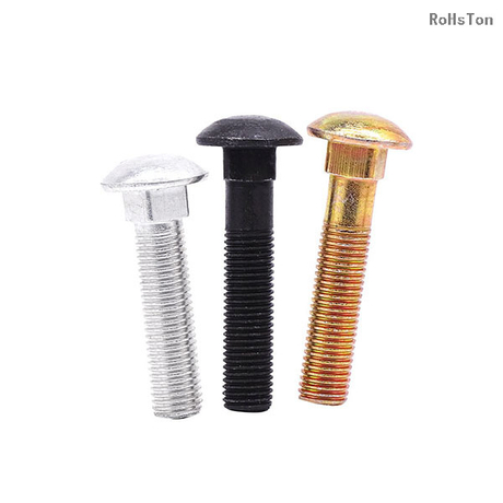 GB12 GB14 DIN603 ISO8677 Black Oxide Steel Carriage Screws Flat Round Head Square Neck Bolt Coach Bolts Zinc Plated Carbon Steel Carriage Bolt (2).jpg