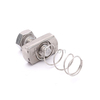 Zinc Plated Carbon Steel Spring Loaded T Nut Plain Stainless Steel 304 Channel Spring Clip Nut For C Profile Steel