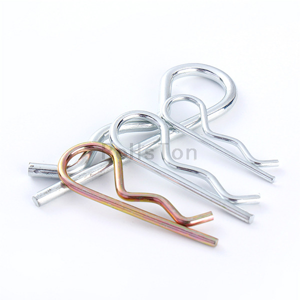 GB4329 ISO7072 DIN11024 Zinc Plated Carbon Steel Split Cotter Pin 304 Stainless Steel B Type R Type Spring Cotter Pin