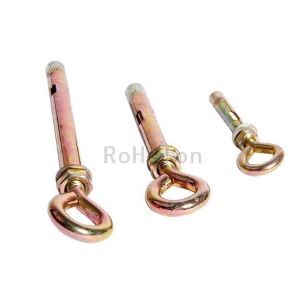 Stainless Steel 304 Eye Hook Expansion Bolt Concrete Wedge Anchor Bolt Zinc Plated Carbon Steel Drop in Sleeve Anchor